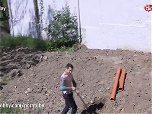 MyDirtyHobby super-fucking-hot teenager pounding the Gardener