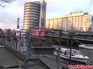giant Amsterdam call girl cockriding tourist
